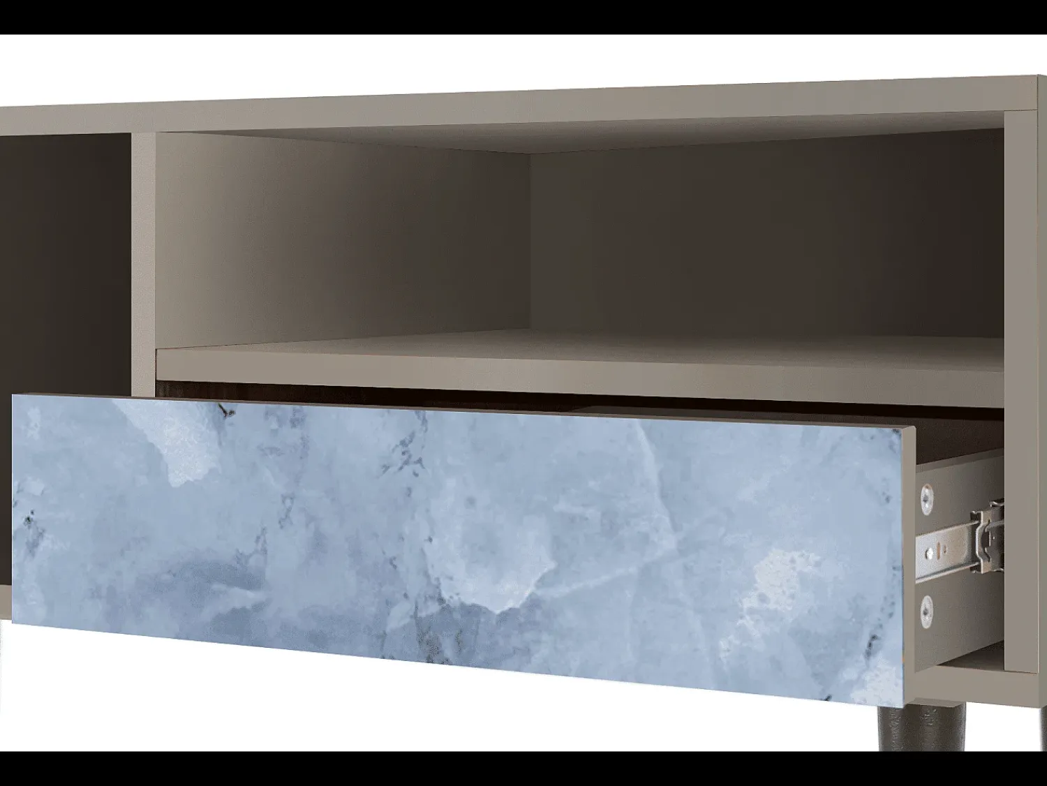 Mueble de TV - 115х59х48 cm - T3 - Feather Ice, Areia^ Móvel De Tv