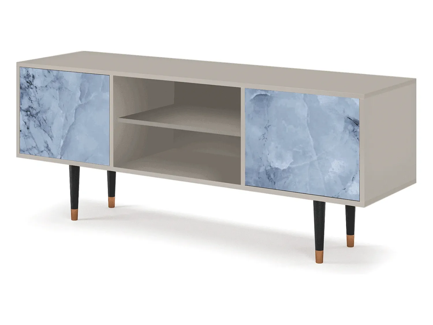 Discount Mueble de TV - 170х69х48 cm - T2 - Feather Ice, Areia Bege
