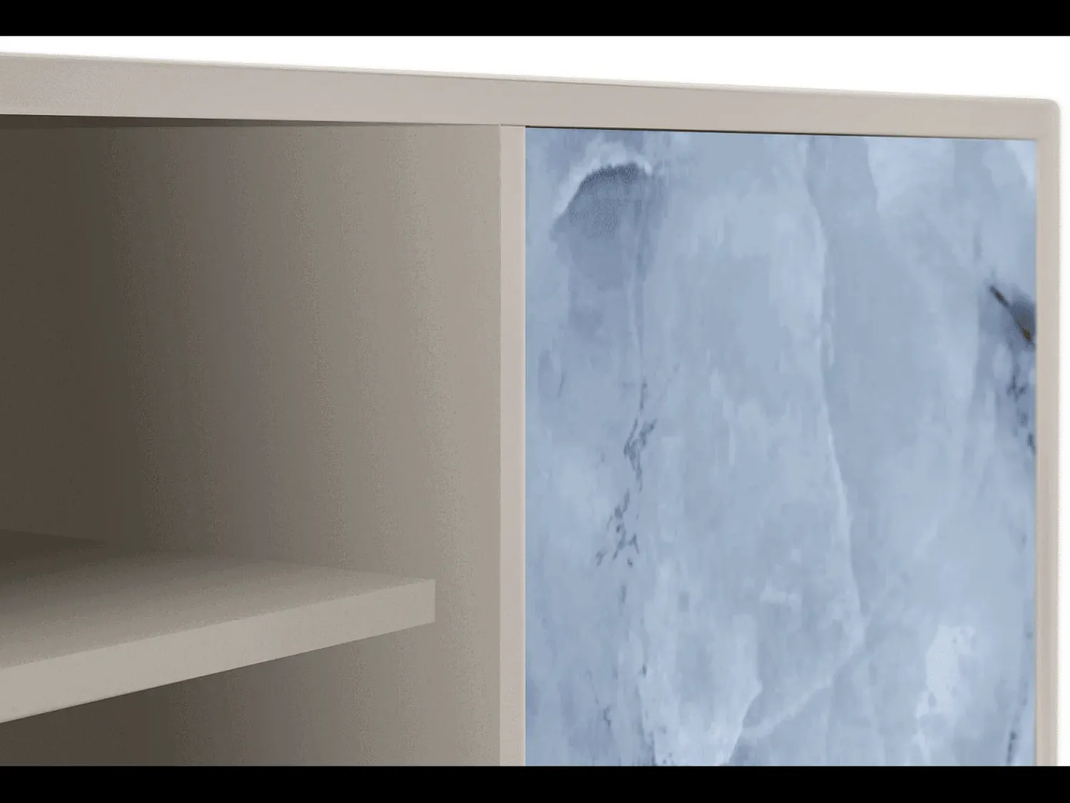 Discount Mueble de TV - 170х69х48 cm - T2 - Feather Ice, Areia Bege
