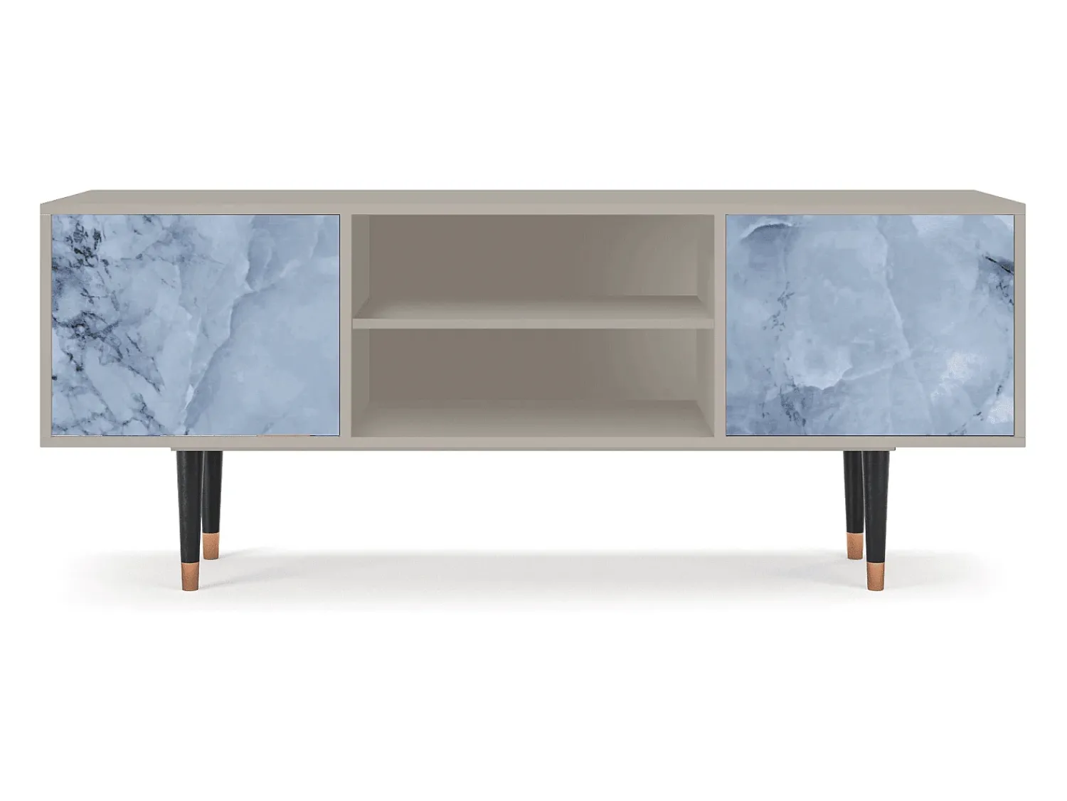 Discount Mueble de TV - 170х69х48 cm - T2 - Feather Ice, Areia Bege