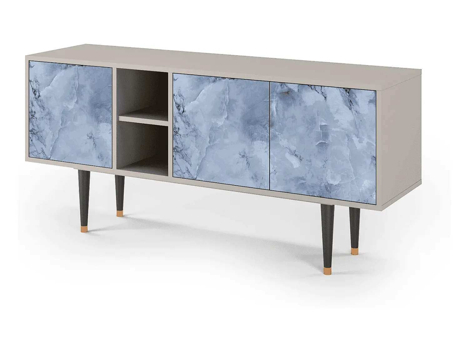 Mueble de TV - 150х69х41 cm - T5 - Feather Ice, Areia^ Móvel De Tv