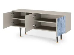 Mueble de TV - 150х69х41 cm - T5 - Feather Ice, Areia^ Móvel De Tv