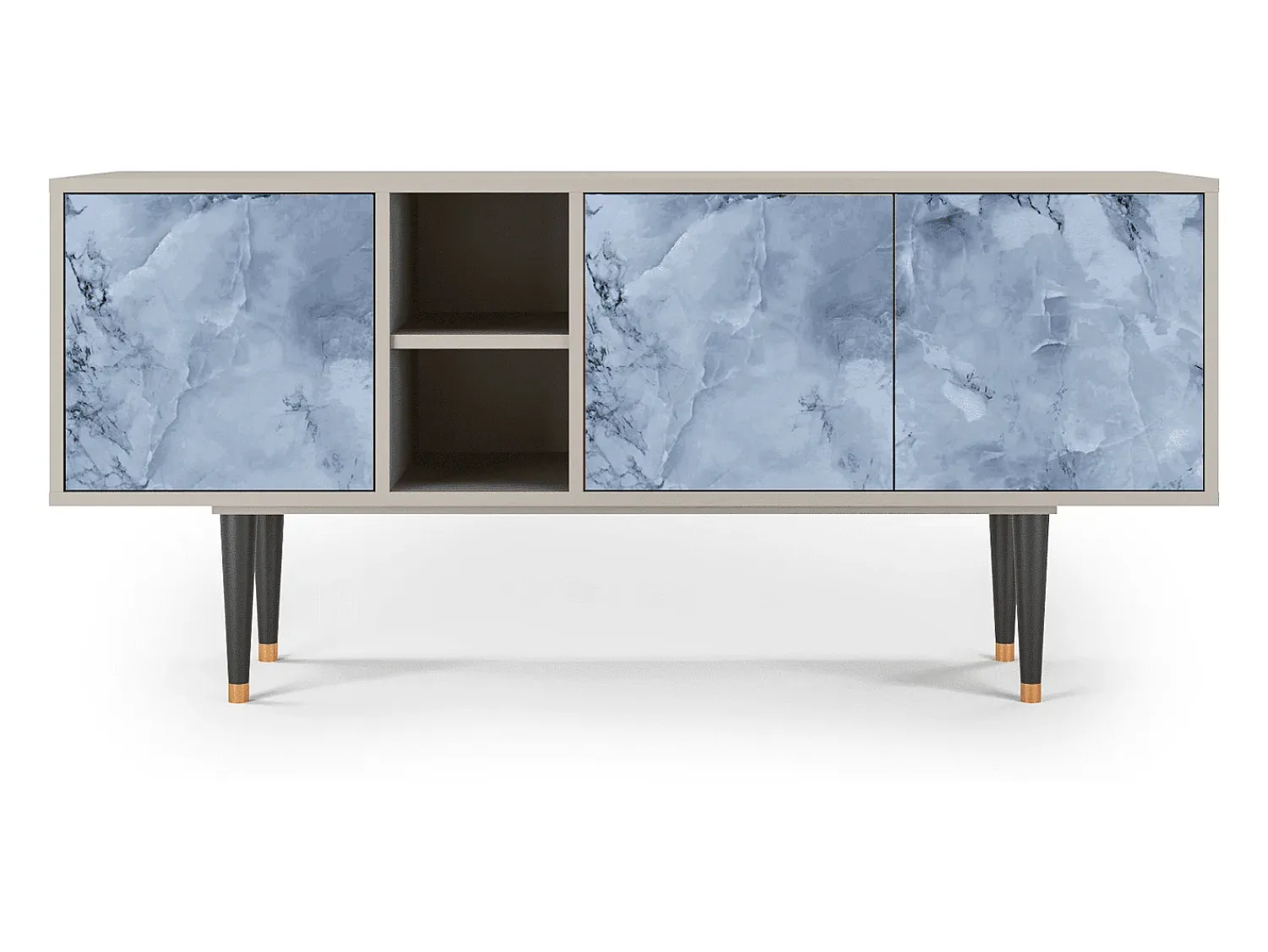 Mueble de TV - 150х69х41 cm - T5 - Feather Ice, Areia^ Móvel De Tv