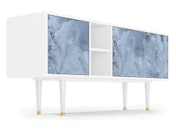 New Mueble de TV - 150х69х41 cm - T5 - Feather Ice, Branco Bege