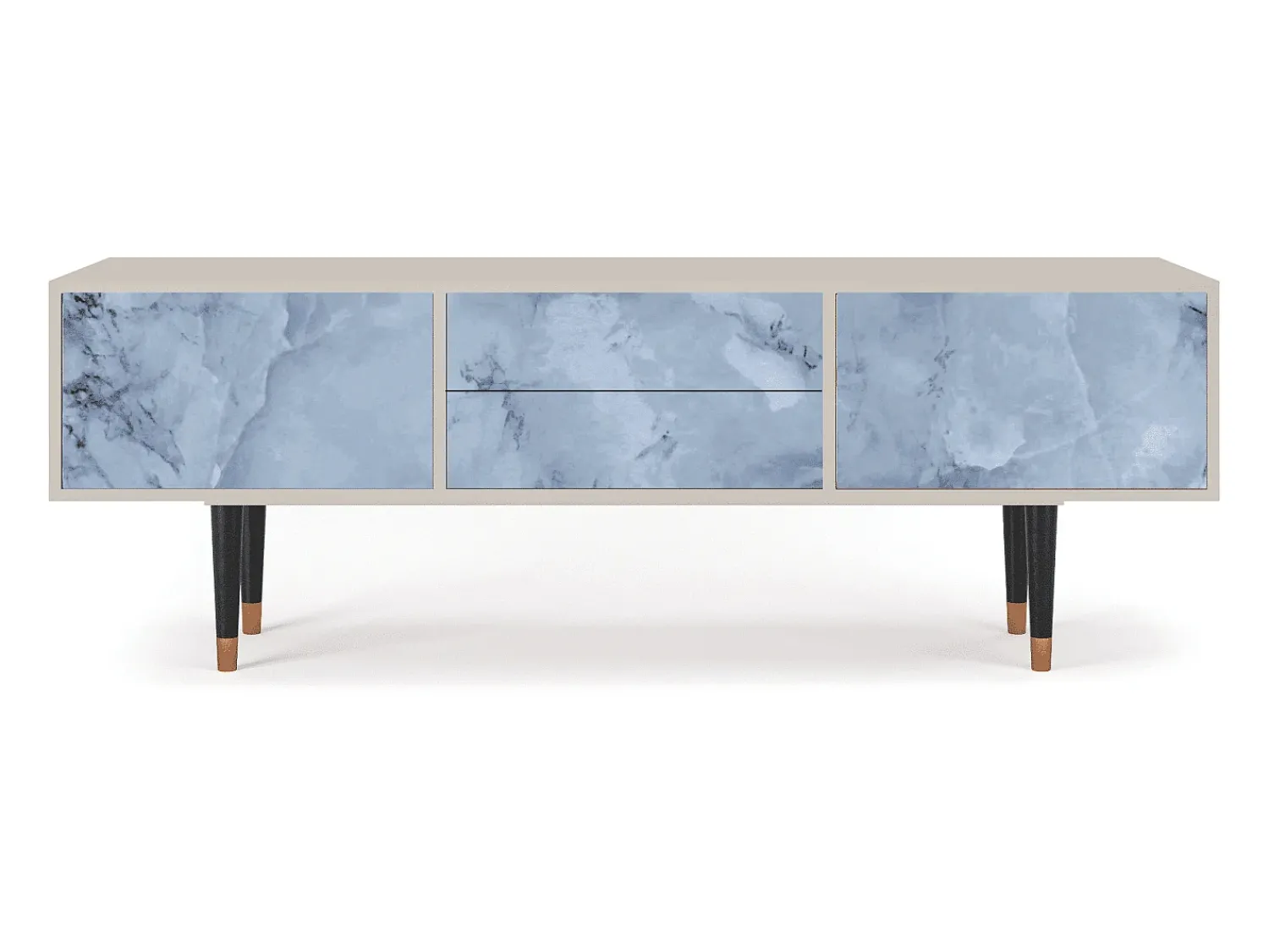 Mueble de TV - 170х59х48 cm - T4 - Feather Ice, Areia^ Móvel De Tv