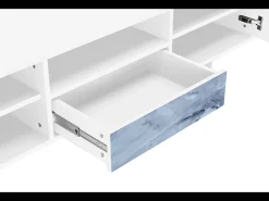 Mueble de TV - 170х59х41 cm - T6 - Feather Ice, Branco^ Móvel De Tv