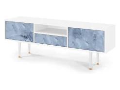 Mueble de TV - 170х59х41 cm - T6 - Feather Ice, Branco^ Móvel De Tv