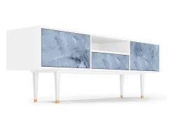Mueble de TV - 170х59х41 cm - T6 - Feather Ice, Branco^ Móvel De Tv