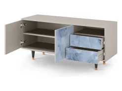 Hot Mueble de TV - 125х56х41 cm - T7 - Feather Ice, Areia Bege