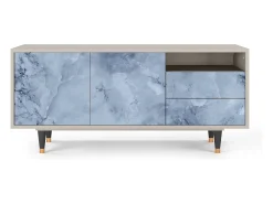 Hot Mueble de TV - 125х56х41 cm - T7 - Feather Ice, Areia Bege