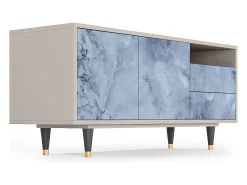 Hot Mueble de TV - 125х56х41 cm - T7 - Feather Ice, Areia Bege