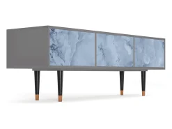 Mueble de TV - 170х59х48 cm - T4 - Feather Ice, Cinza^ Móvel De Tv