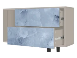 Móvel De Tv| Mueble de TV - 170х69х48 cm - T1 - Feather Ice, Areia Bege
