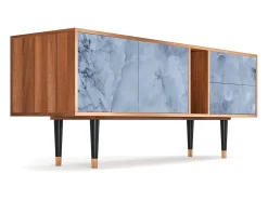 Móvel De Tv* Mueble de TV - 170х69х48 cm - T1 - Feather Ice, Nogueira Castanho