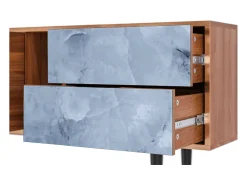 Móvel De Tv* Mueble de TV - 170х69х48 cm - T1 - Feather Ice, Nogueira Castanho