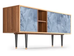 Outlet Mueble de TV - 150х69х41 cm - T5 - Feather Ice, Nogueira Castanho