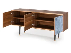 Outlet Mueble de TV - 150х69х41 cm - T5 - Feather Ice, Nogueira Castanho