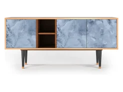 Outlet Mueble de TV - 150х69х41 cm - T5 - Feather Ice, Nogueira Castanho