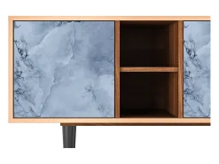 Outlet Mueble de TV - 150х69х41 cm - T5 - Feather Ice, Nogueira Castanho