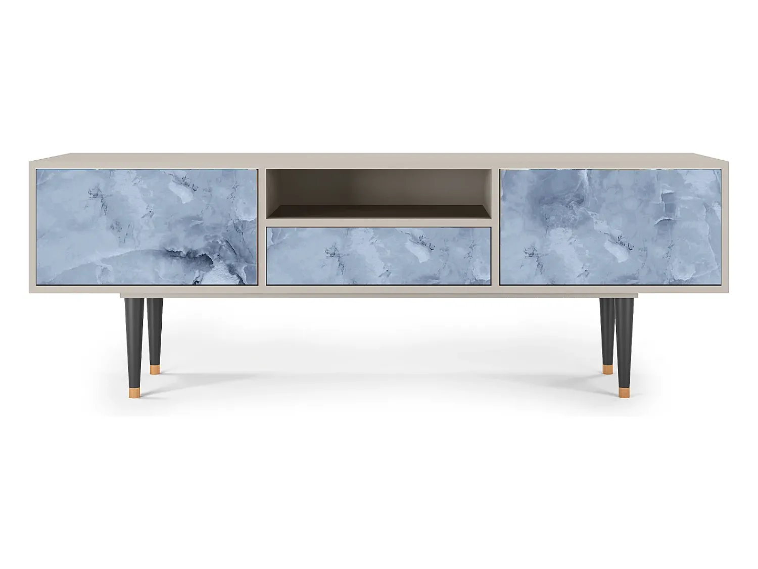 Móvel De Tv* Mueble de TV - 170х59х41 cm - T6 - Feather Ice, Areia Bege