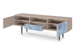 Móvel De Tv| Mueble de TV - 170х59х41 cm - T6 - Feather Ice, Latte Bege