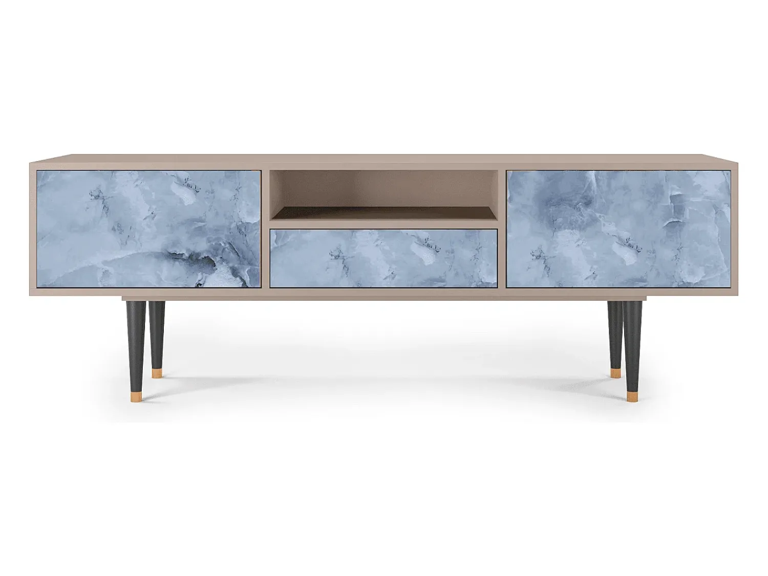 Móvel De Tv| Mueble de TV - 170х59х41 cm - T6 - Feather Ice, Latte Bege