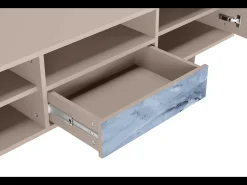 Móvel De Tv| Mueble de TV - 170х59х41 cm - T6 - Feather Ice, Latte Bege