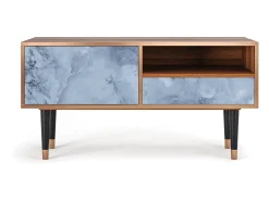 Móvel De Tv* Mueble de TV - 115х59х48 cm - T3 - Feather Ice, Nogueira Castanho
