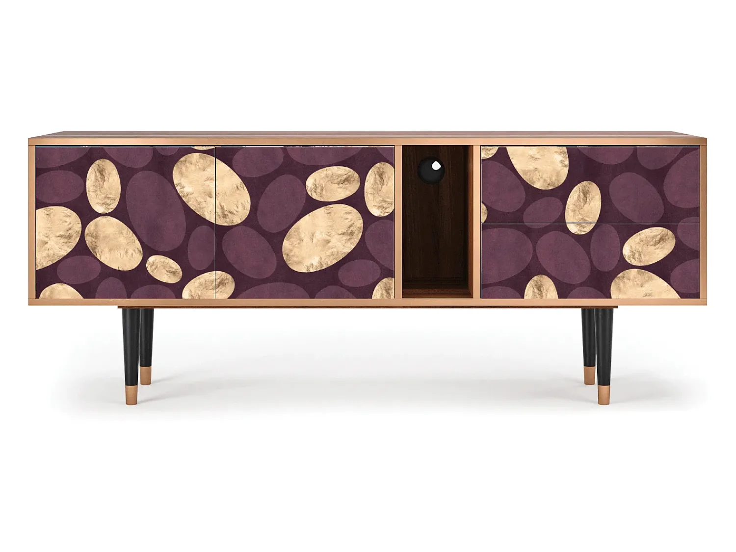 Mueble de TV - 170х69х48 cm - T1 - Fine Wine, Nogueira^ Móvel De Tv