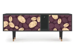 Móvel De Tv| Mueble de TV - 170х69х48 cm - T1 - Fine Wine, Antracite Cinza antracite