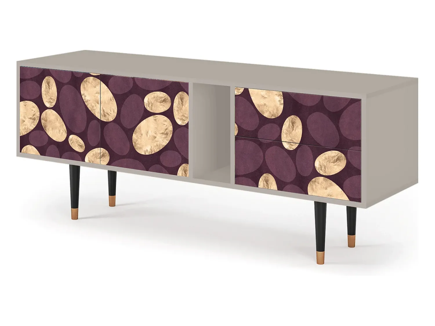 Móvel De Tv* Mueble de TV - 170х69х48 cm - T1 - Fine Wine, Areia Bege