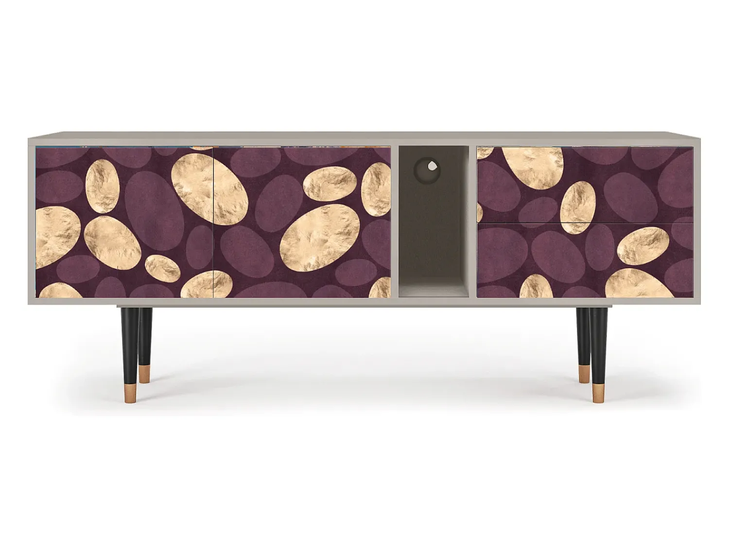 Móvel De Tv* Mueble de TV - 170х69х48 cm - T1 - Fine Wine, Areia Bege