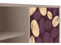 Móvel De Tv| Mueble de TV - 170х69х48 cm - T2 - Fine Wine, Latte Bege