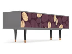 Mueble de TV - 170х59х48 cm - T4 - Fine Wine, Cinza^ Móvel De Tv