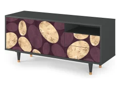 Hot Mueble de TV - 125х56х41 cm - T7 - Fine Wine, Antracite Cinza antracite