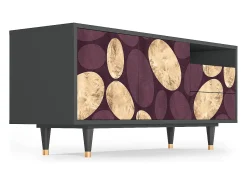 Hot Mueble de TV - 125х56х41 cm - T7 - Fine Wine, Antracite Cinza antracite