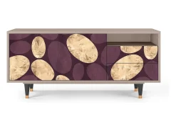 Outlet Mueble de TV - 125х56х41 cm - T7 - Fine Wine, Latte Bege
