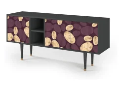 Mueble de TV - 150х69х41 cm - T5 - Fine Wine, Antracite^ Móvel De Tv