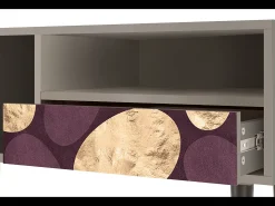 Móvel De Tv* Mueble de TV - 115х59х48 cm - T3 - Fine Wine, Areia Bege