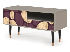 Móvel De Tv* Mueble de TV - 115х59х48 cm - T3 - Fine Wine, Areia Bege
