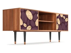 Móvel De Tv| Mueble de TV - 170х69х48 cm - T2 - Fine Wine, Nogueira Castanho