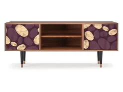 Móvel De Tv| Mueble de TV - 170х69х48 cm - T2 - Fine Wine, Nogueira Castanho