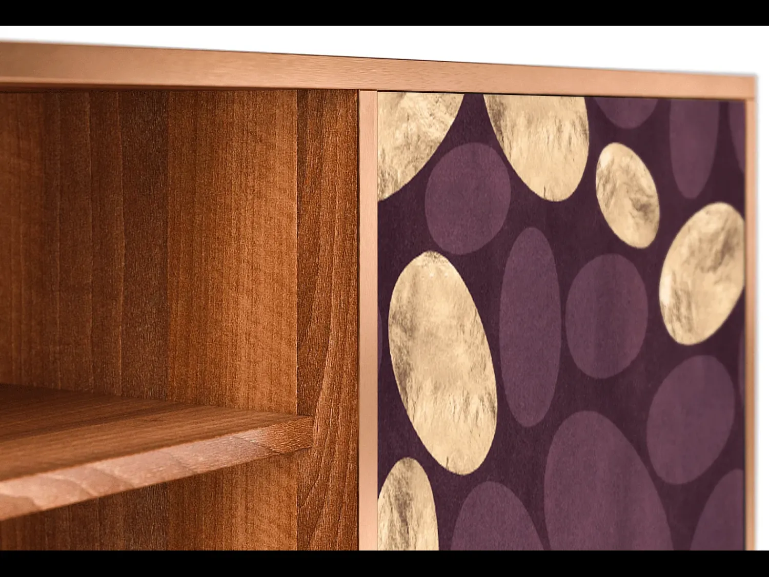 Móvel De Tv| Mueble de TV - 170х69х48 cm - T2 - Fine Wine, Nogueira Castanho