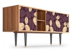 Móvel De Tv* Mueble de TV - 150х69х41 cm - T5 - Fine Wine, Nogueira Castanho