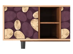 Móvel De Tv* Mueble de TV - 150х69х41 cm - T5 - Fine Wine, Nogueira Castanho