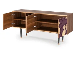 Móvel De Tv* Mueble de TV - 150х69х41 cm - T5 - Fine Wine, Nogueira Castanho