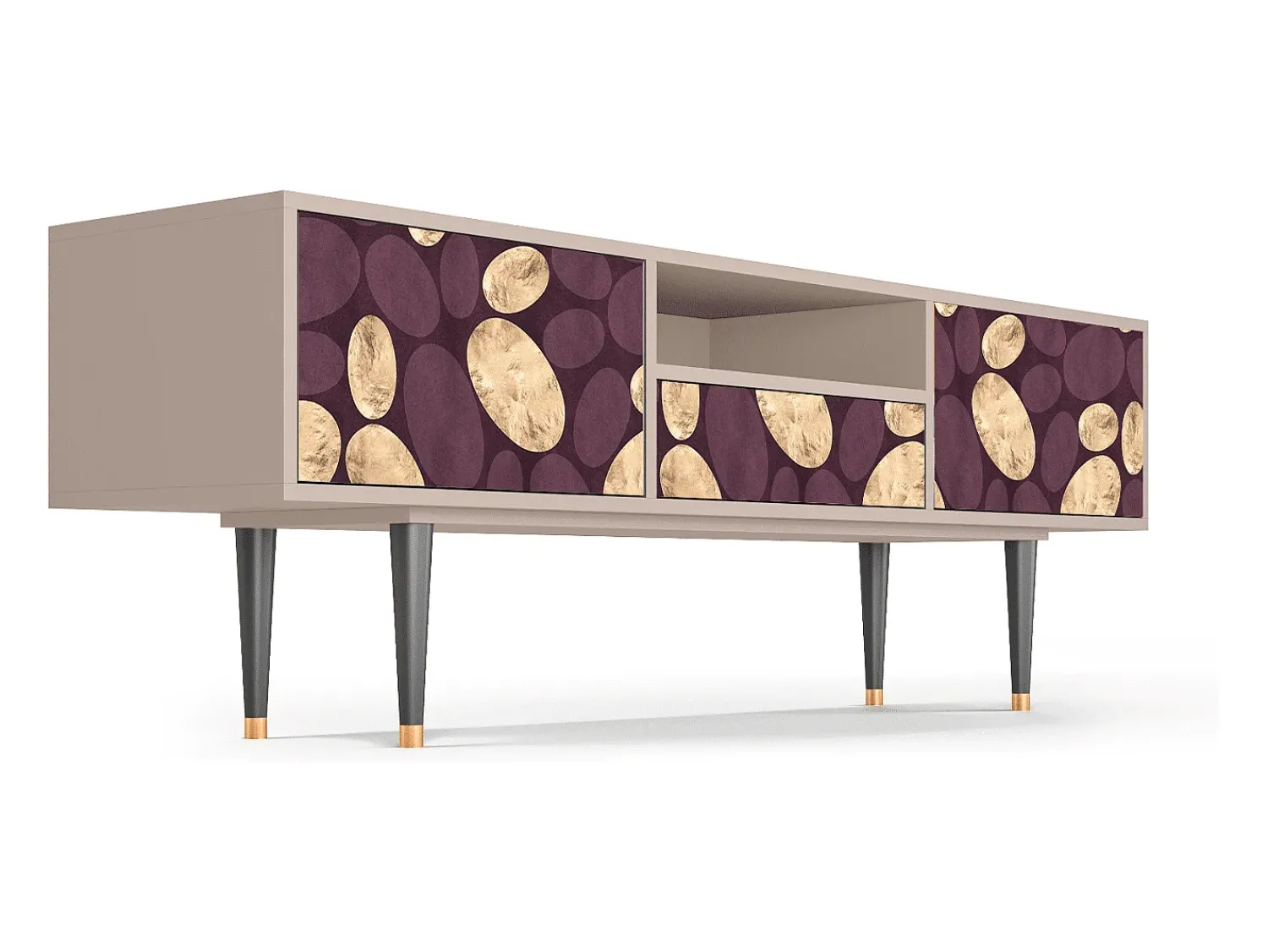Sale Mueble de TV - 170х59х41 cm - T6 - Fine Wine, Latte Bege