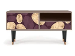 Móvel De Tv* Mueble de TV - 115х59х48 cm - T3 - Fine Wine, Latte Bege