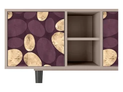 Best Mueble de TV - 150х69х41 cm - T5 - Fine Wine, Latte Bege