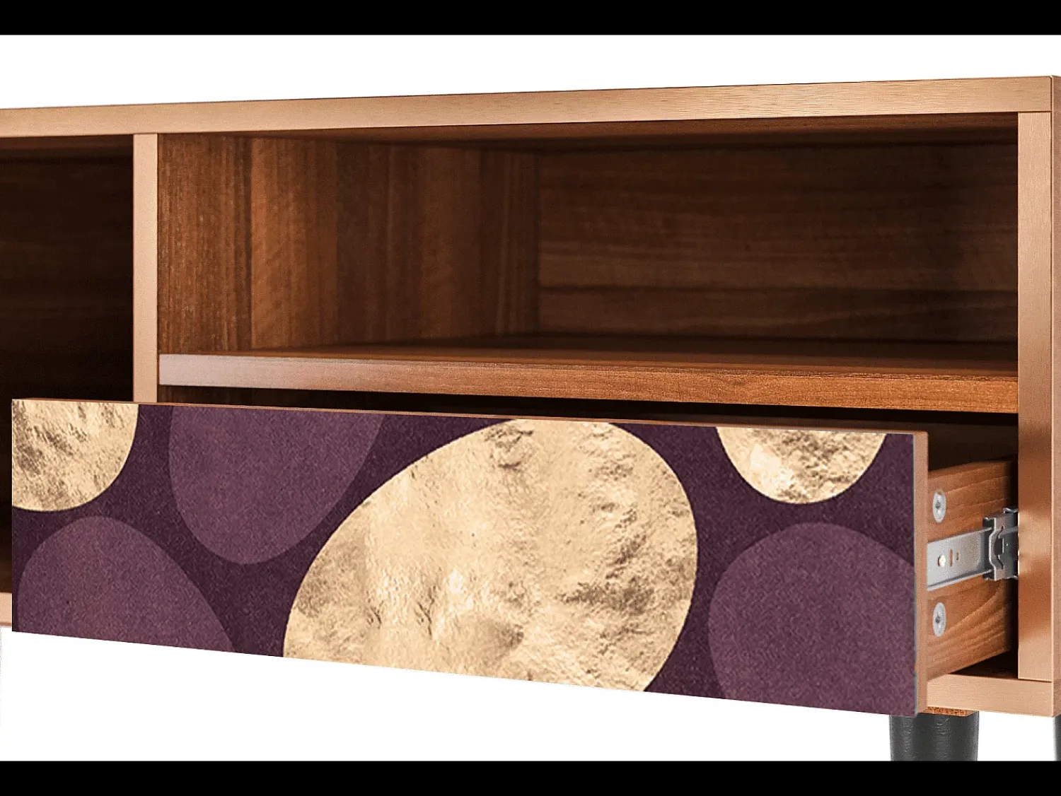 Mueble de TV - 115х59х48 cm - T3 - Fine Wine, Nogueira^ Móvel De Tv